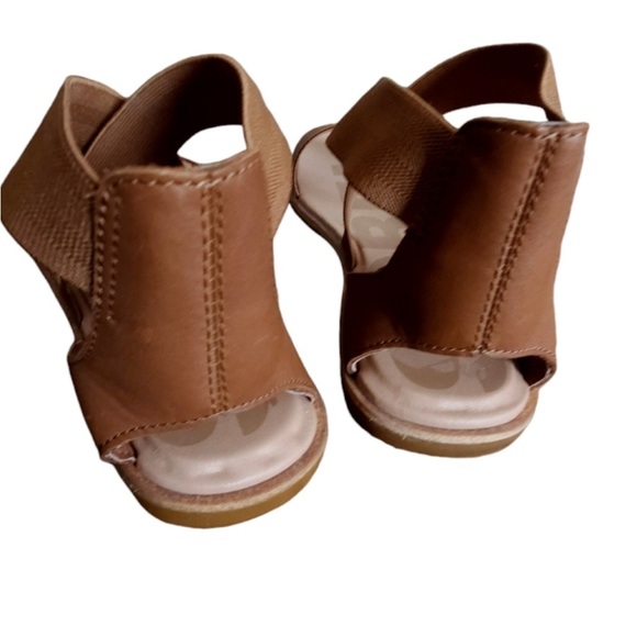 Sorel Ella Sandal Leather Strappy Gladiator Open Toe Stretch Strap Tan Brown 9.5 - Picture 9 of 9